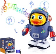 Dancing Space Duck Toy, Fun Baby Musical Toys Duck Electronic Animal Toy,