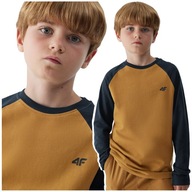 KOSZULKA z długim rękawem BLUZA 4F LONGSLEEVE junior 4FJAW23TLONM138 140