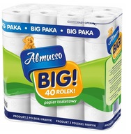 Toaletný papier 3 vrstvy biely Almusso BIG 40 roliek