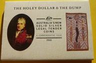 SET X2 1$ AUSTRALIA 1988 WĄŻ THE HOLEY DOLLAR Ag99