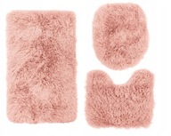 Kúpeľňové predložky Kontrast ružové 3 ks