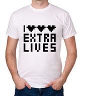 koszulka I LOVE EXTRA LIVES prezent