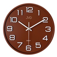 Nástenné hodiny JVD HX2472.5 tmavo hnedá tichá 31cm