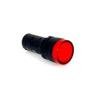 Kontrolka LED otvor 16mm červená 230V AC