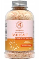 Aromatika Różowa Morska Sól do Kąpieli na Stawy i Mięśnie 600 g
