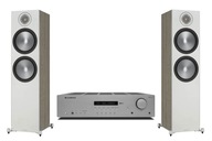 MONITOR AUDIO BRONZE 500 URBAN GRAY + CAMBRIDGE AUDIO AXR100 = MOCNE GRANIE