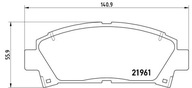 P 83 028 BREMBO Zestaw klocków hamulcowych, hamulc