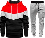 AMCOIN Tracksuit Men Casual Sport Hoodie Top Sports Pants 2-suit Jogging Su