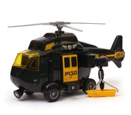 vrtuľník polícia svetlo navijak čierna