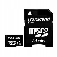 KARTA MICROSD bez HC TRANSCEND 2GB micro SD