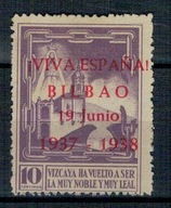 Hiszpania Bilbao 1938 Znaczek * Maryja wyzwolenie