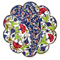 FORRÓ EDÉNYTARTÓ EDÉNY KERÁMIA ALÁTÉT KELETI TÖRÖK