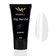 Mabell Budujúci gél Polygel Akrylový gél Acrylgel Poly Gel Nail 30g Clear