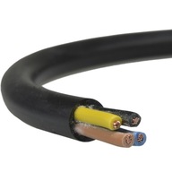 Przewód kabel warsztatowy OWY 4x1mm2 H05VV-F 500V miedź linka CZARNY