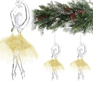 Prívesok na vianočný stromček baletka ozdoba vianočná dekorácia kpl. 2 ks
