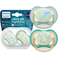 AVENT smoczek uspokajający 0-6m świeci 2szt etui