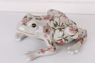 PORCELANOWA ŻABKA ręcznie malowana