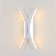 Záhradné nástenné svietidlo Comely biely integrovaný LED zdroj 16 W
