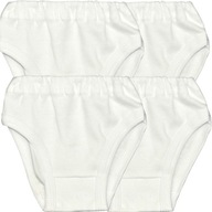 4-balenie dojčenských nohavičiek biele 80-86