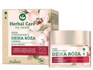 Herbal Care omladzujúci krém na tvár divoká ruža s elastínom 50ml
