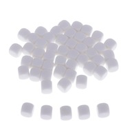 50PC White Opaque Blank 6 Sided Dice D&D RPG Party Game Counting Round