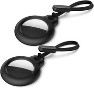 2X ETUI DO APPLE AIRTAG CASE WZMACNIANE BRELOCZEK NA LOKALIZATOR - CZARNE