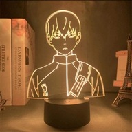 Lampa iluzoryczna 3D Led lampka nocna Haikyuu Tobio Kageyama Anime Haikyuu kolor