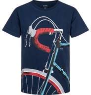 T-shirt chłopięcy Koszulka dziecięca 140 Rowerowa Ciemna Bawełna Endo