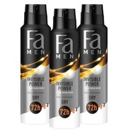 Fa Men deodorant v spreji Invisible Power 150ml x3