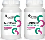 2x Aliness LAKTOFERIN Lactoferrin LFS 90% 100 mg