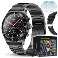 SMARTWATCH MĘSKI SMART WATCH AMOLED ROZMOWY MENUPL KLASYCZNY ZEGAREK CHRONO