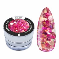 Żel do zdobień EM Nail Paint Premium Glitter Art Gel Be Mine Pink 6