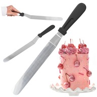 ŁOPATKA DO CIASTA duża metalowa szpatułka nóż cukierniczy tortów 37 cm
