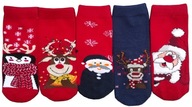 Ponožky ABS Detské vianočné 5-PAR 24-26