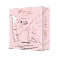 BIELENDA Crystal Glow Rose Quartz zestaw mgiełka + krem do twarzy 50ml