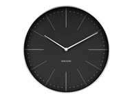 Nástenné hodiny Karlsson čierne 37,5cm