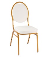 Stohovateľná banketová stolička čalúnená svadobná Benátky 20x20x1,0cm