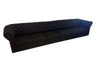 Sofa chesterfield XXL pikowana z funkcją spania