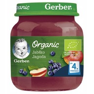 GERBER ORGANIC Jabłko Jagoda po 4 miesiącu 125 g