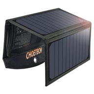 CHOETECH SKŁADANA ŁADOWARKA SOLARNA SŁONECZNA FOTOWOLTAICZNA 19W 2X USB 2,4