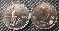 PAKISTAN 10 rupii 2008 Benazir Bhutto