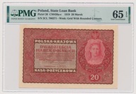 P5256. 20 mkp 1919 - II Serja CL - PMG 65 EPQ