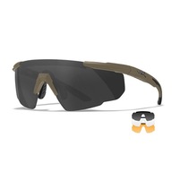 Taktické okuliare Wiley X Saber Advanced 308 smoke / clear / rust, khaki op