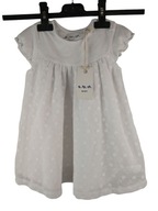 Sukienka niemowlęca w drobne kwiatki biała 5.10.15 roz.86