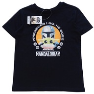 GEORGE tričko black Star Wars Mandalorian 98-104
