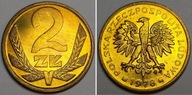 2 zł złote 1978 ze znakiem mennicy ZM MENNICZY st. 1 z parcianego worka