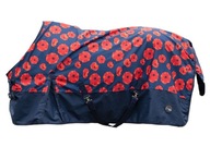 Deka paddocková -Poppy- 600D, 100g výplň navy/red veľ. 135cm