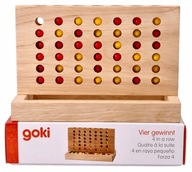 Zabawki dla dzieci drewno Gra logiczna 4 w rzędzie