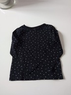 H&M czarna koszulka dziewczęca bawełna r 98/104