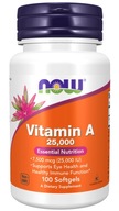 Now Foods Vitamín A 25 000 IU 100 kapsúl